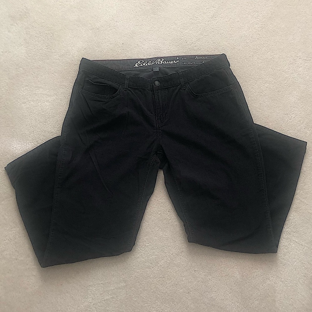 Eddie Bauer Women’s Black Corduroy Jeans